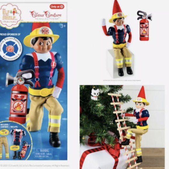 Elf on the Shelf Holiday New Elf On The Shelf Firefighter Outfit Claus Couture Clothes